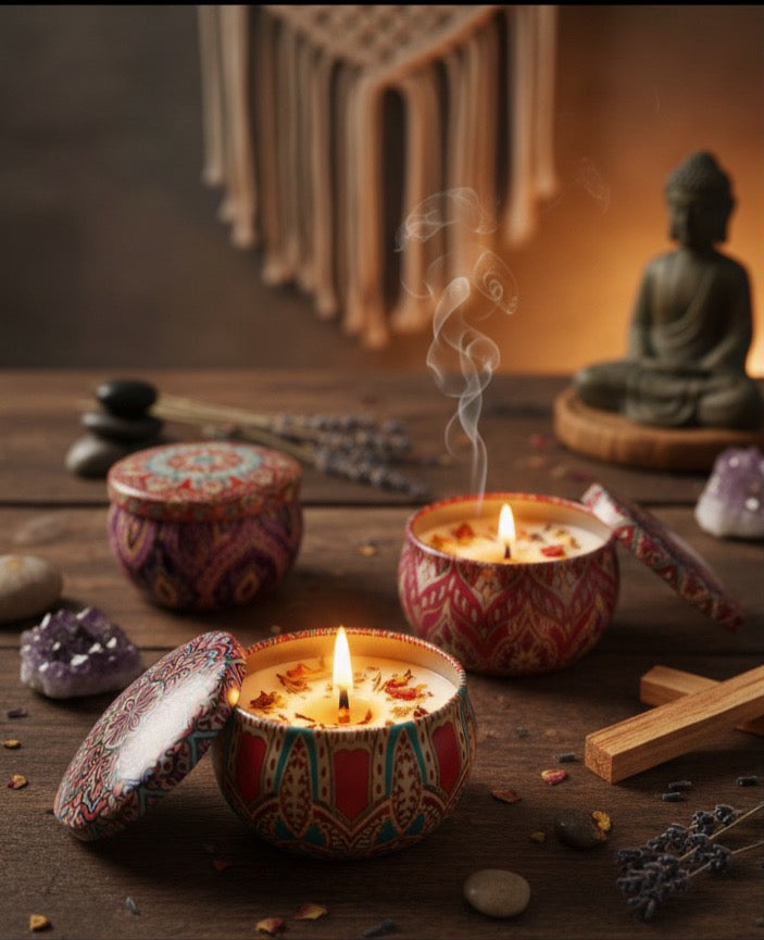Velas de soya diferentes aromas