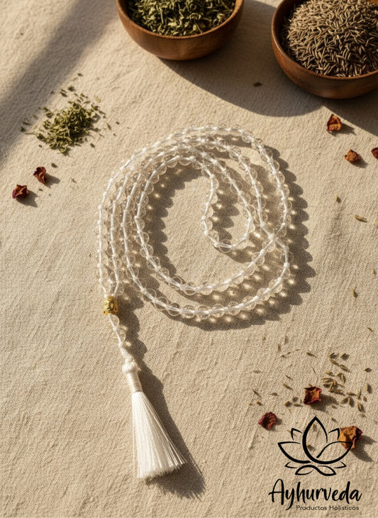 Japamala 108 cuentas piedra cristal