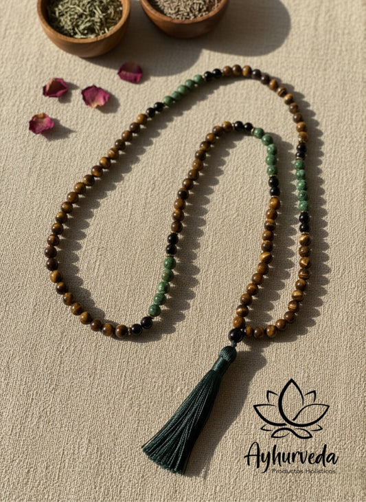 Japamala 108 cuentas ojo de tigre